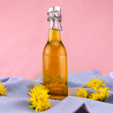 Mælkebøttesirup med citronverbena